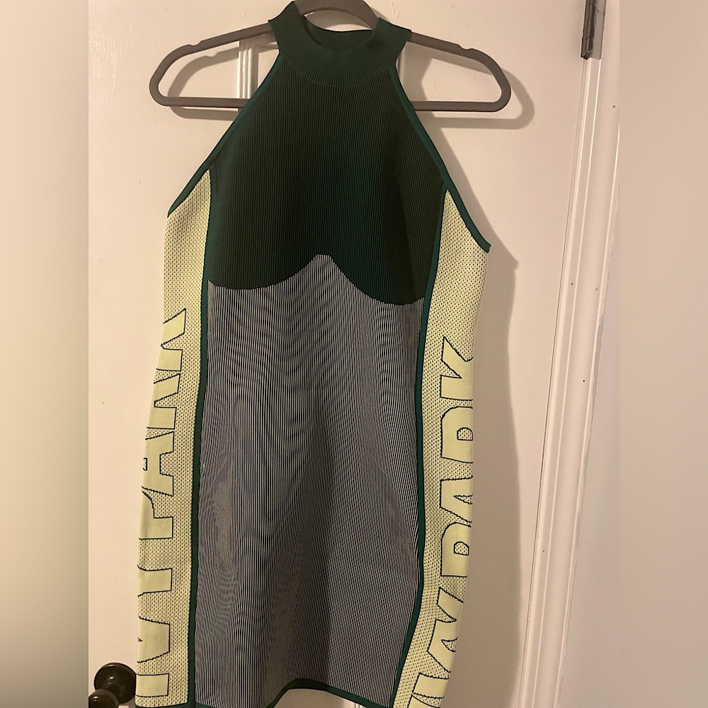 Authentic NWT Adidas IVY PARK Knit Green Dress